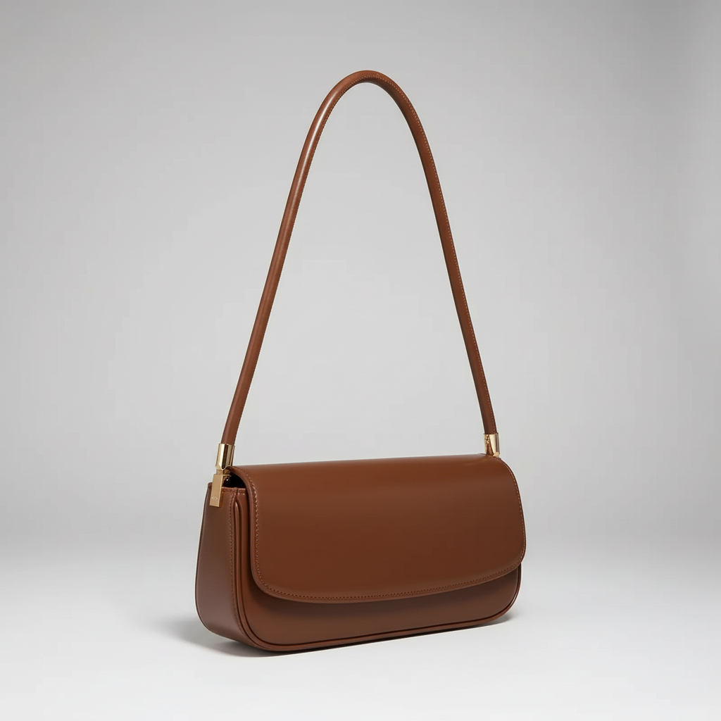 Premium Schultertasche aus echtem Leder