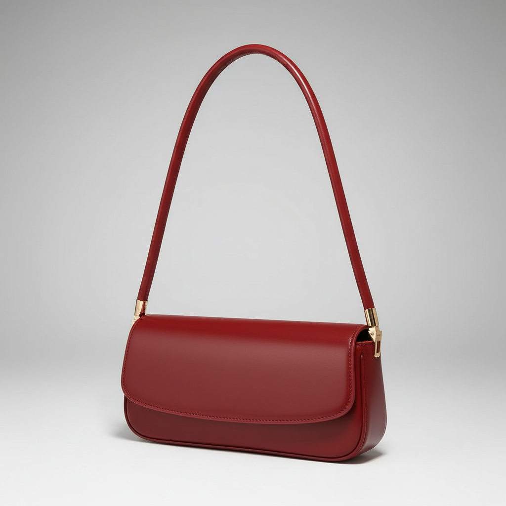 Premium Schultertasche aus echtem Leder