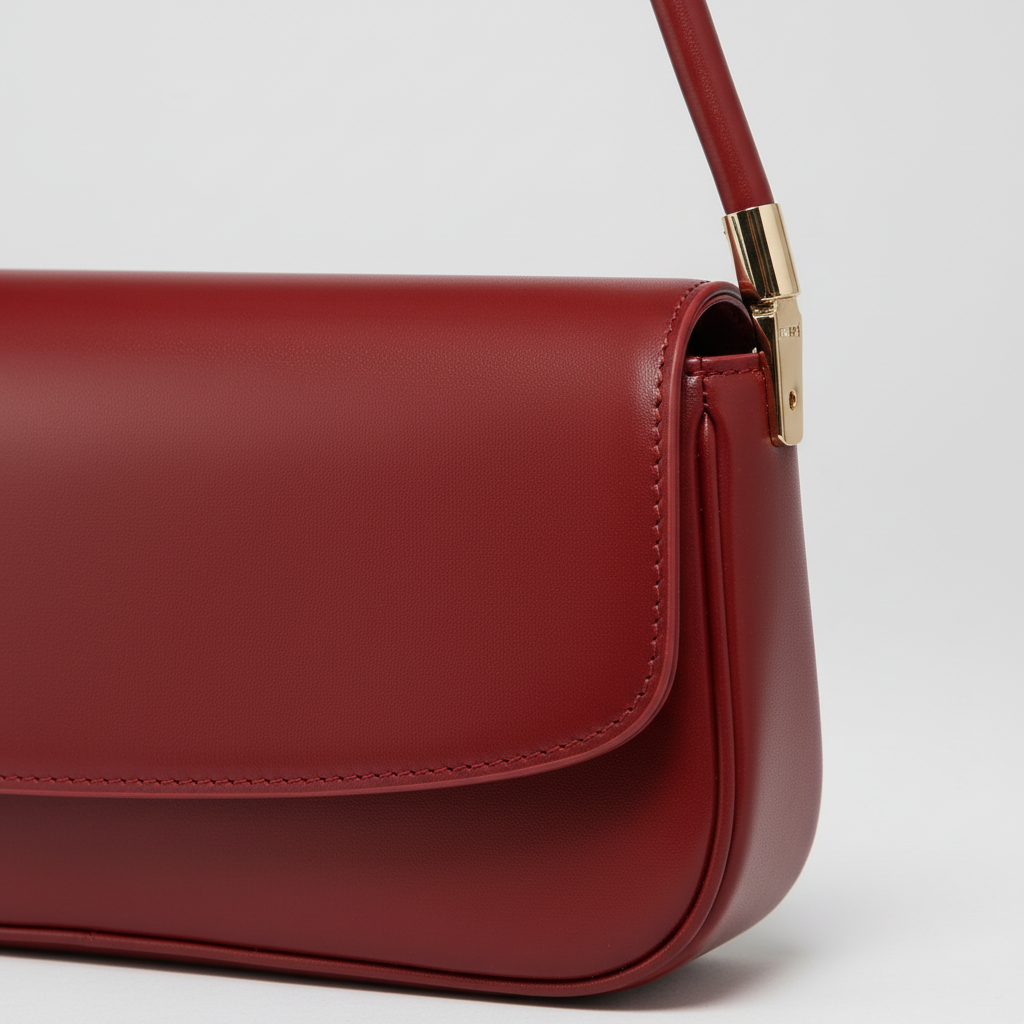 Premium Schultertasche aus echtem Leder