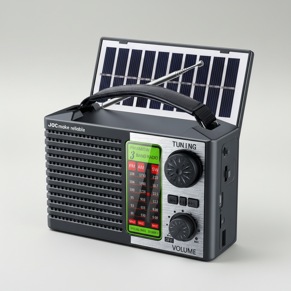 Radiantro Tragbares Solarladegerät-Radio