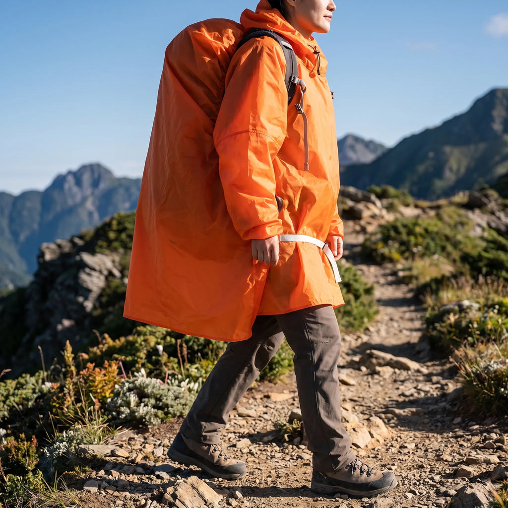 RainGuard Leichter Regenponcho Mit Ärmeln