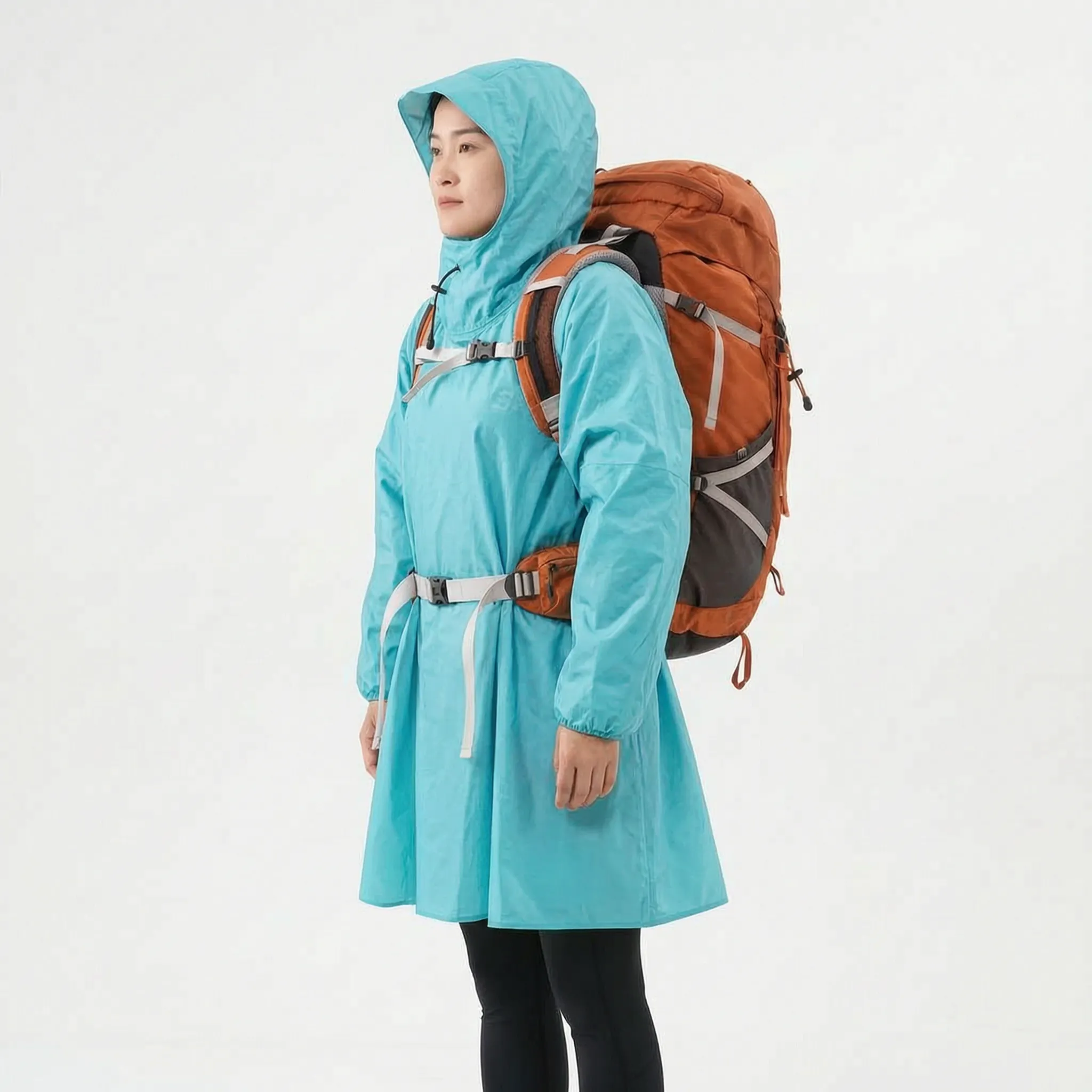 RainGuard Leichter Regenponcho Mit Ärmeln