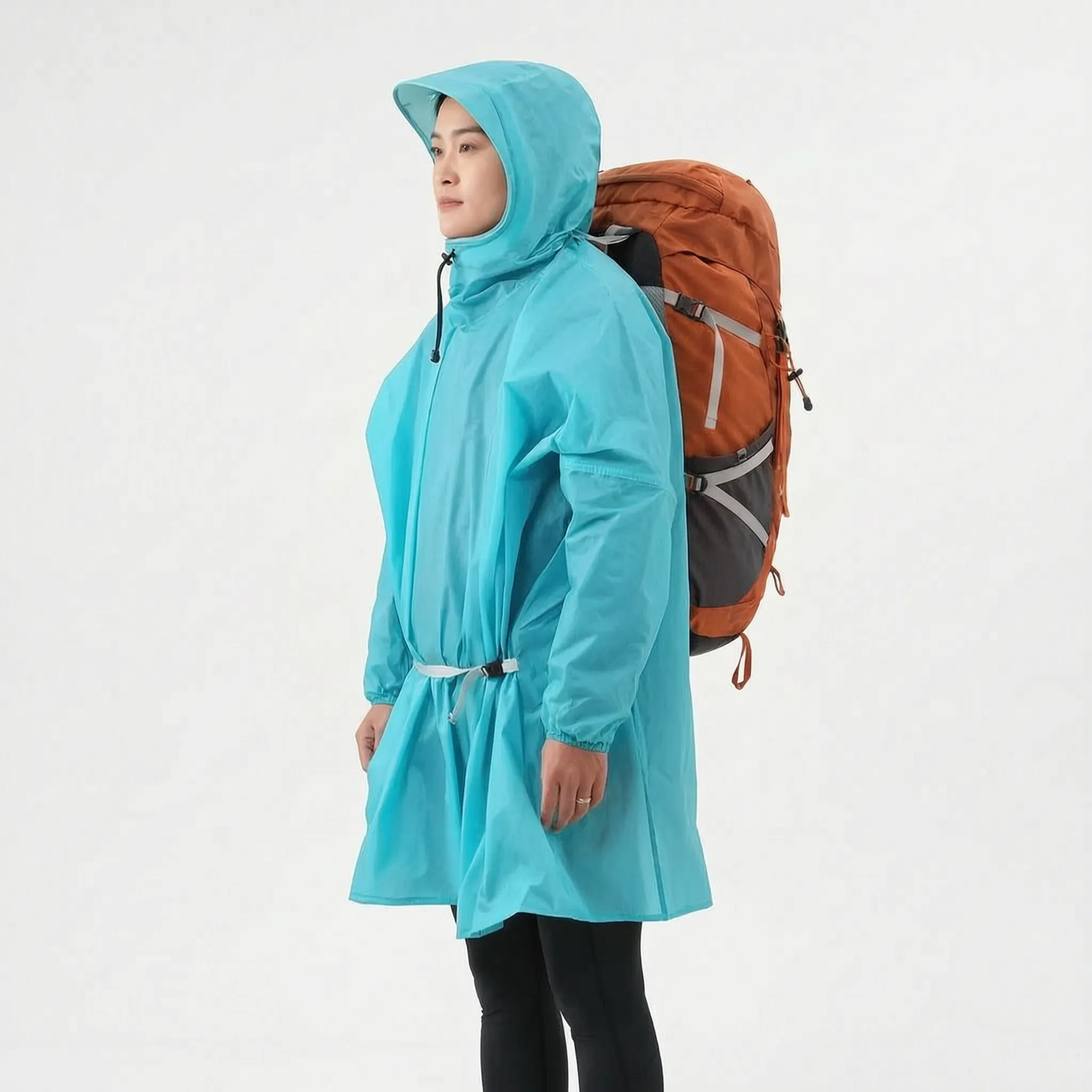 RainGuard Leichter Regenponcho Mit Ärmeln