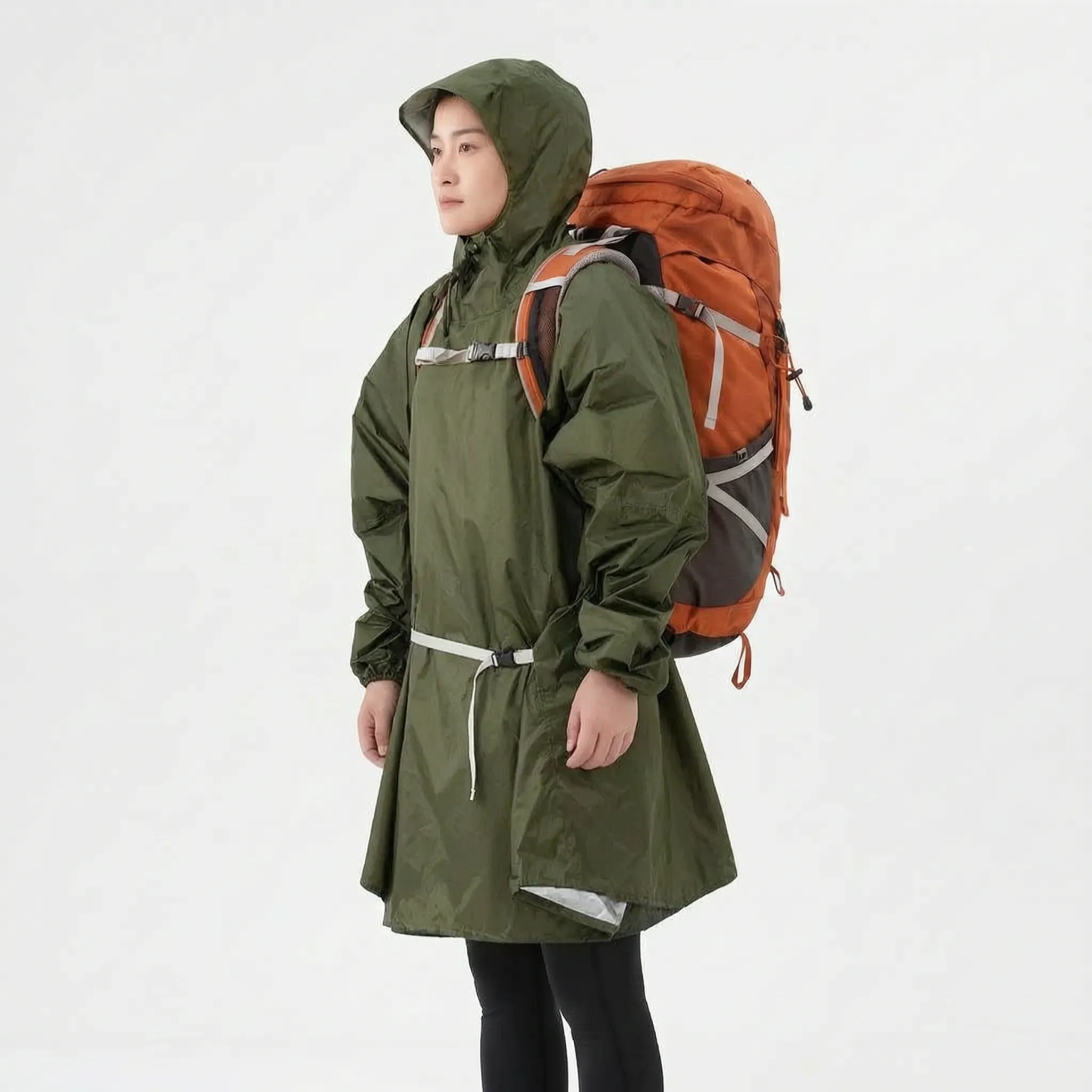 RainGuard Leichter Regenponcho Mit Ärmeln