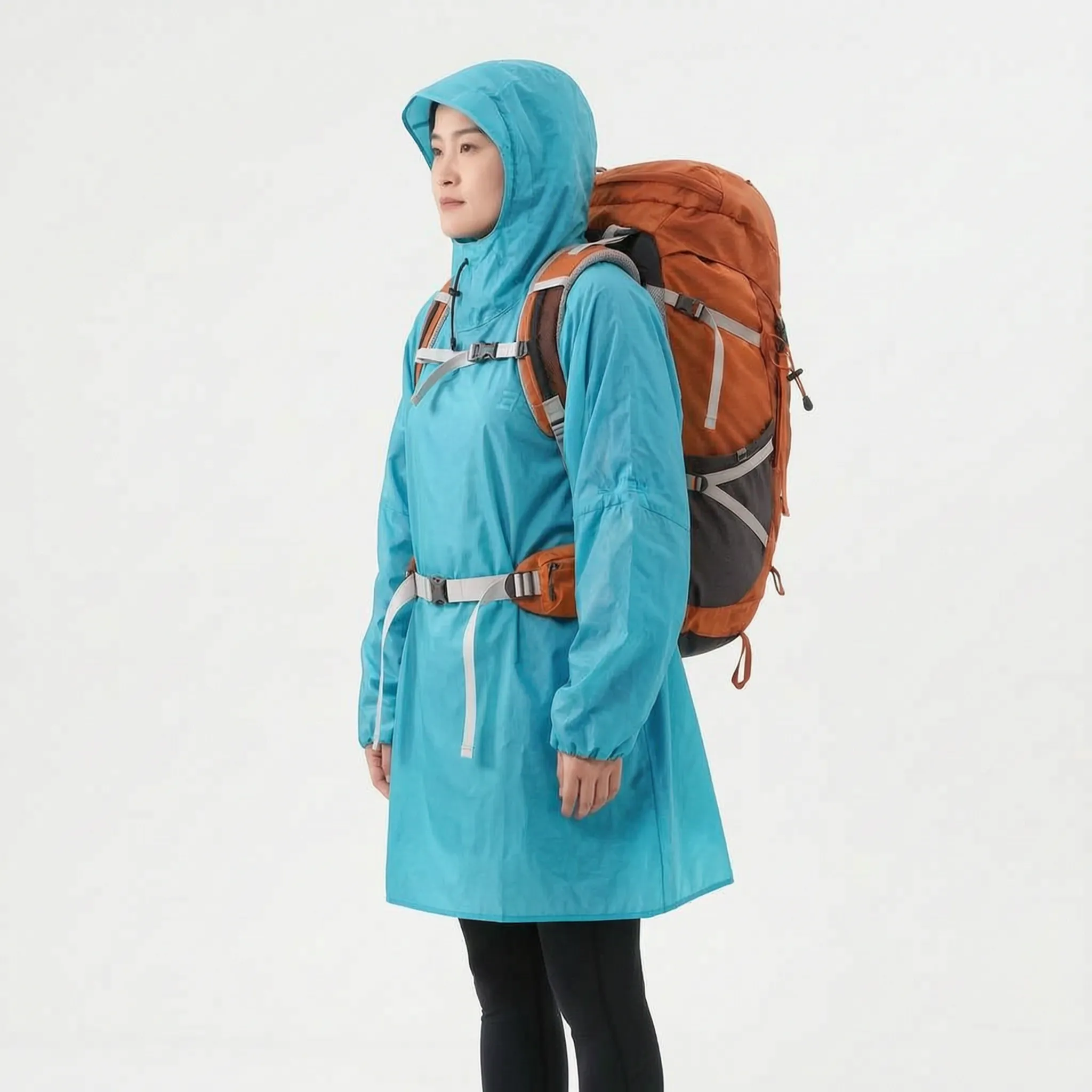 RainGuard Leichter Regenponcho Mit Ärmeln
