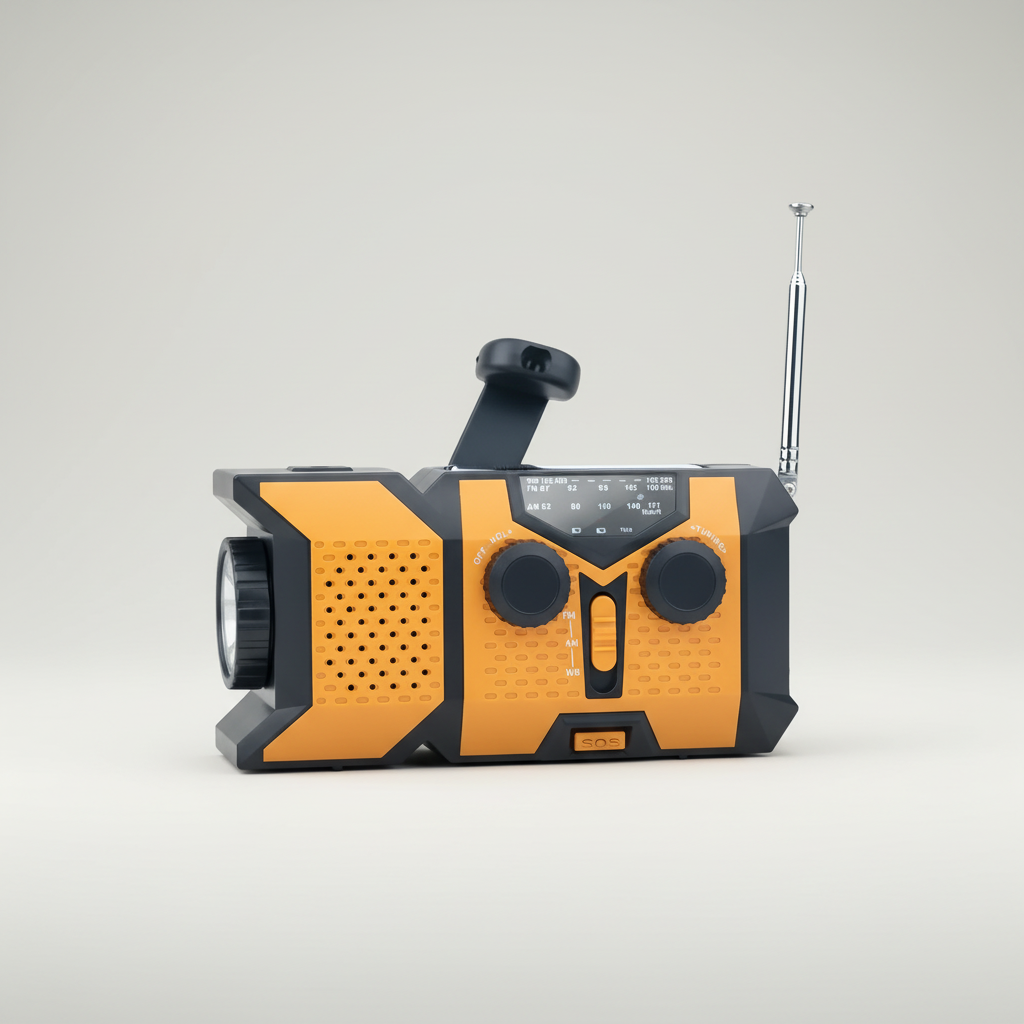 RescueLume Tragbares Kurbelradio