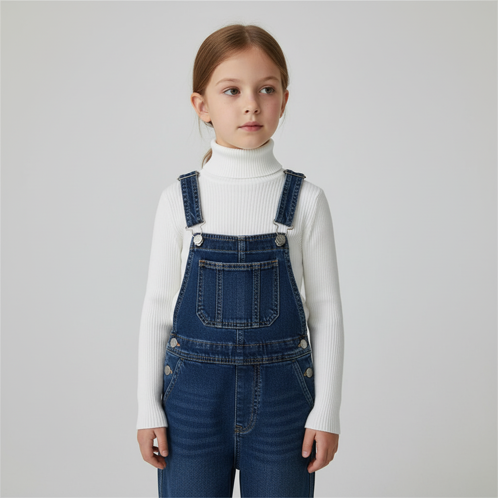Gerippter Rollkragenpullover