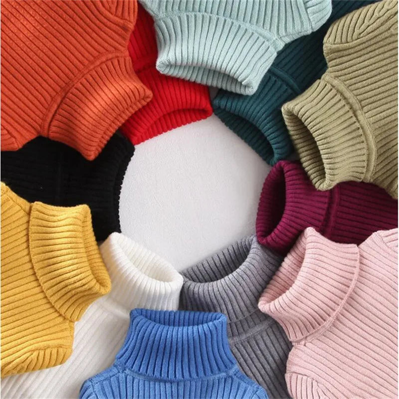 Gerippter Rollkragenpullover