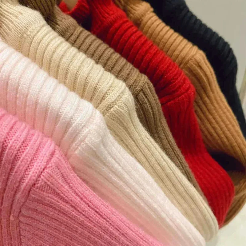 Gerippter Strickpullover