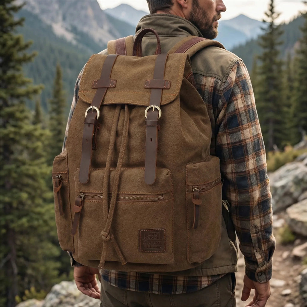 Rovwick Vintage-Stil Kordelzug-Rucksack