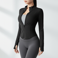 Sculptiva Kurze Figurbetonte Yoga-Jacke