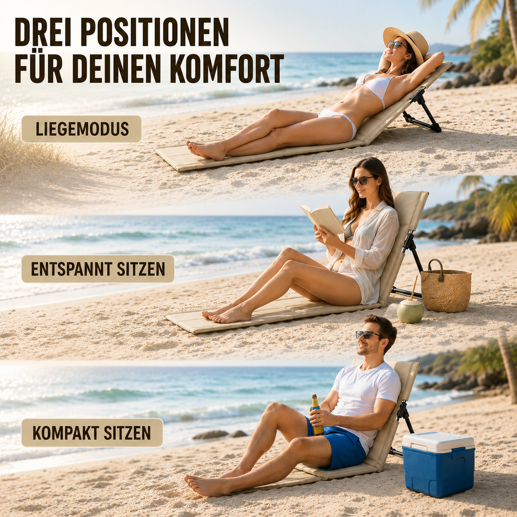 SeablissFold Faltbarer Bodenliegestuhl