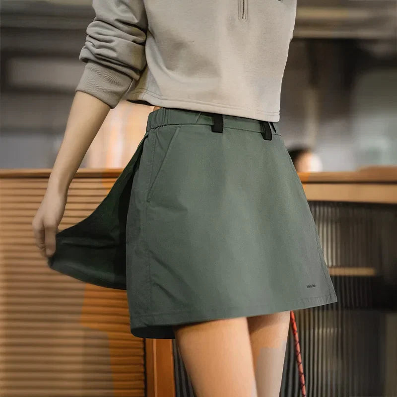 Skortiva A-Linien-Skort mit integrierten Shorts