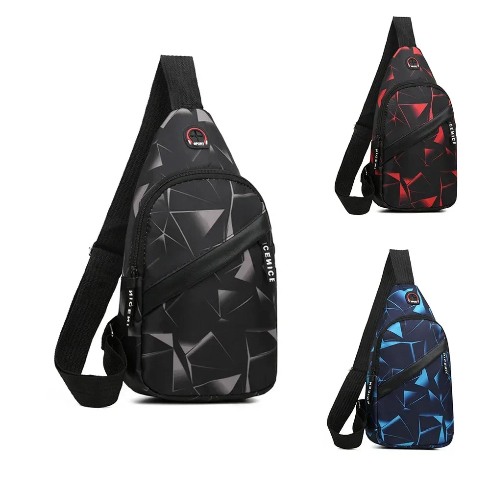 Slantrix Geometrisches Muster Crossbody Brustbeutel