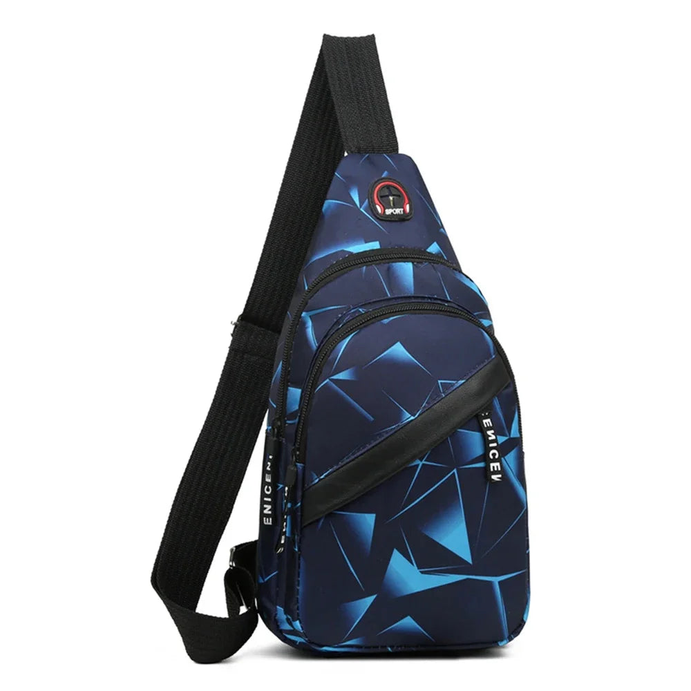 Slantrix Geometrisches Muster Crossbody Brustbeutel