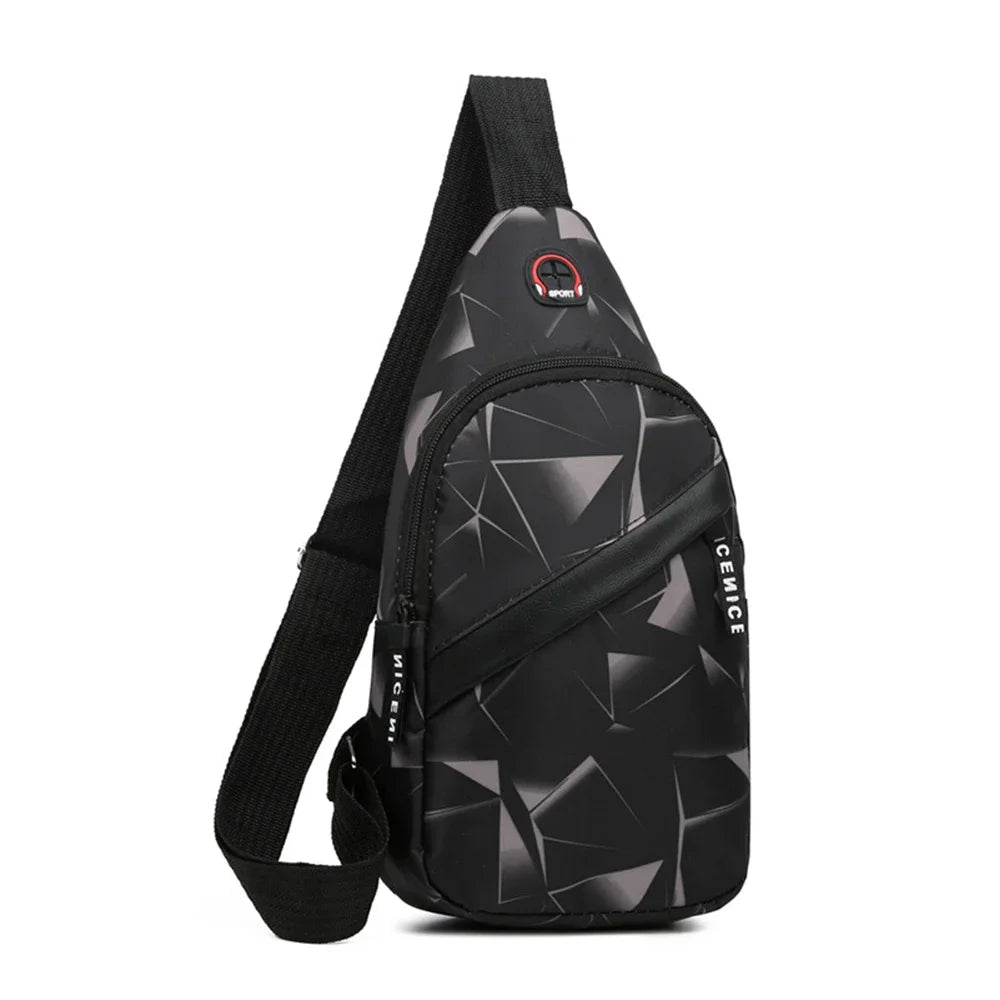 Slantrix Geometrisches Muster Crossbody Brustbeutel