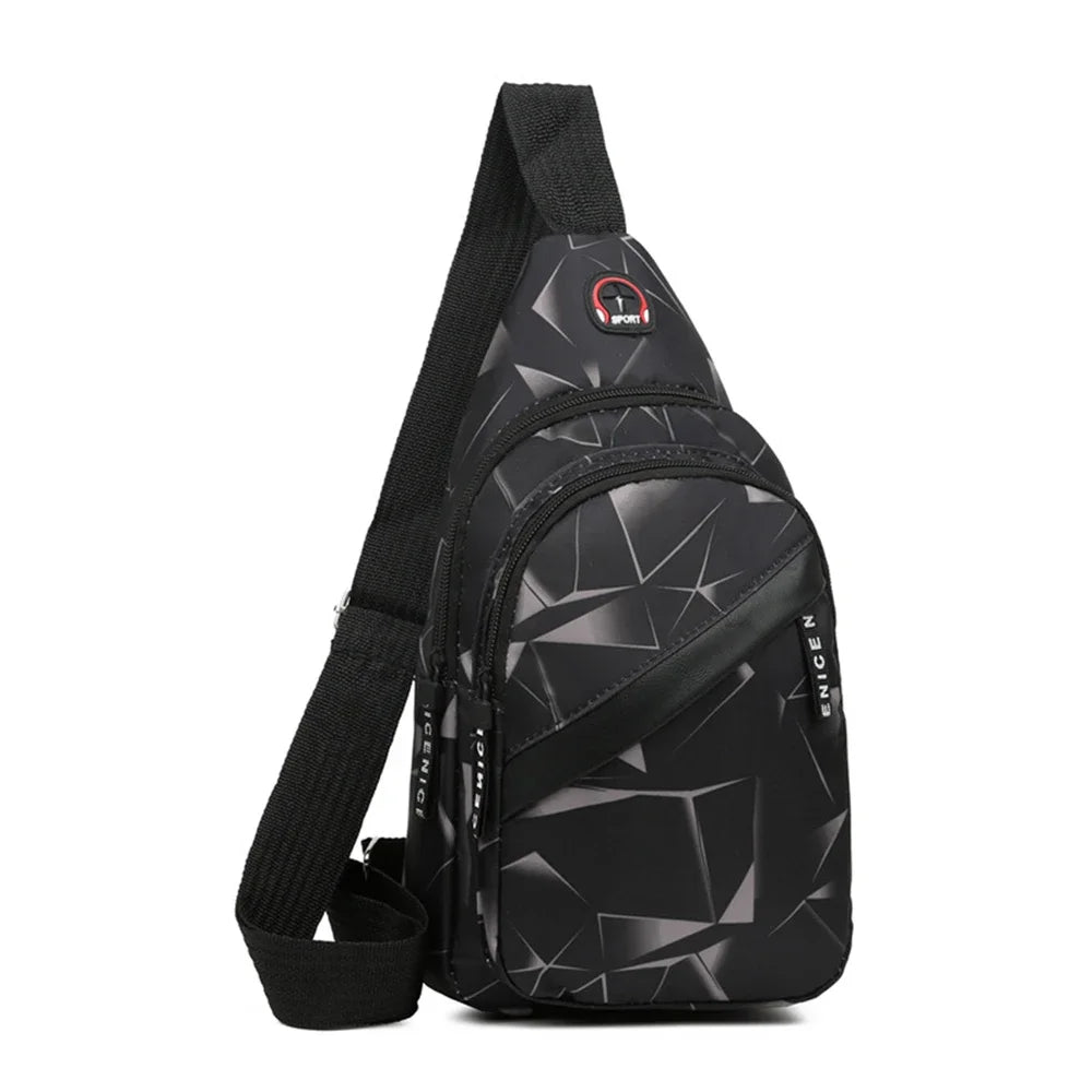 Slantrix Geometrisches Muster Crossbody Brustbeutel