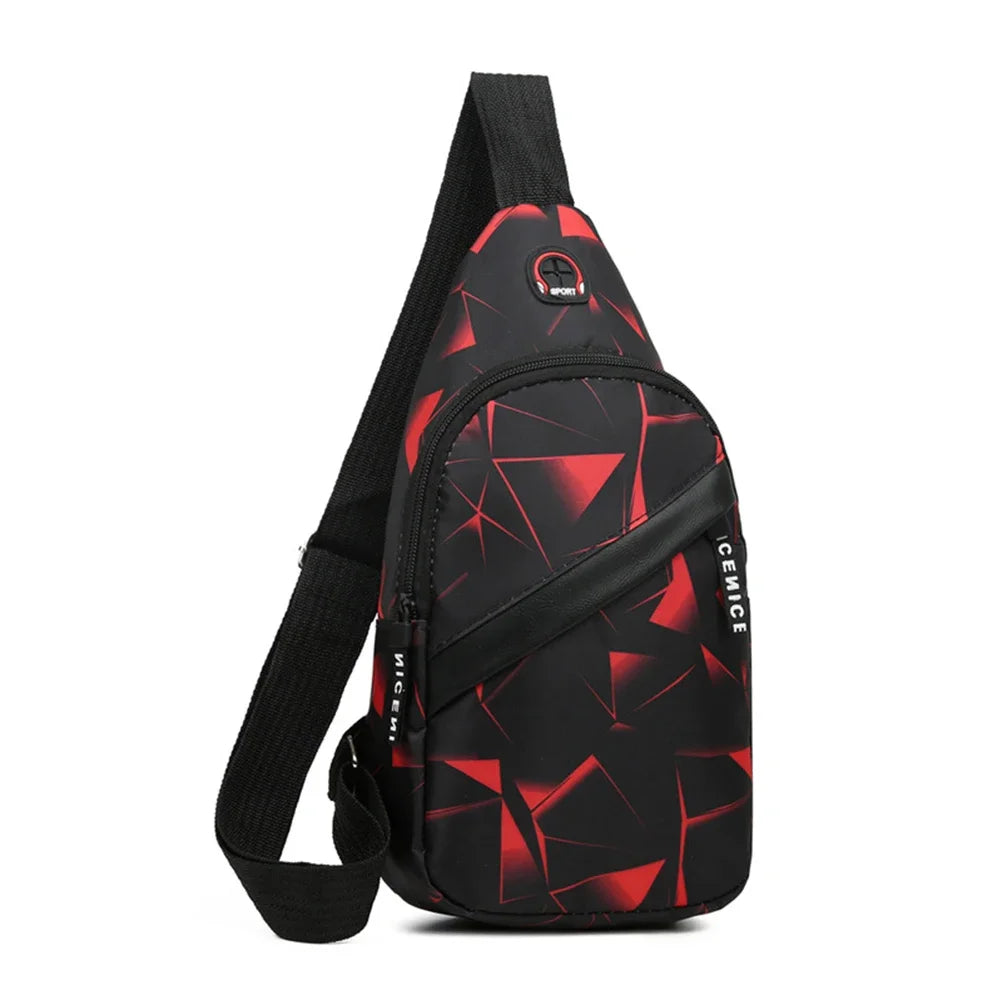 Slantrix Geometrisches Muster Crossbody Brustbeutel