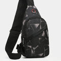Slantrix Geometrisches Muster Crossbody Brustbeutel