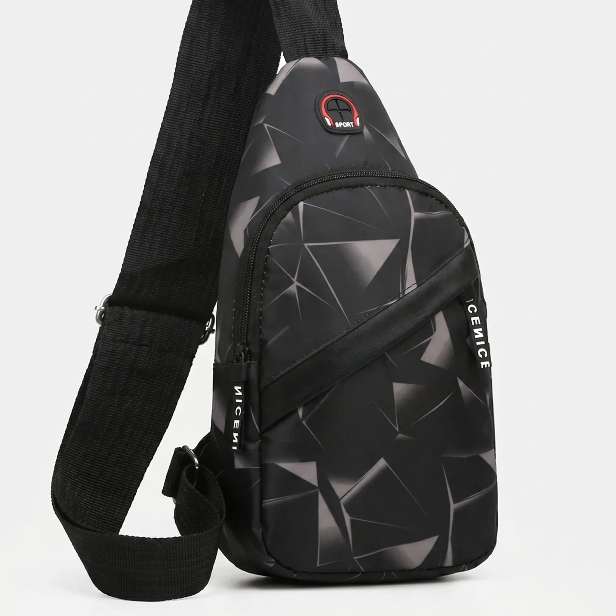 Slantrix Geometrisches Muster Crossbody Brustbeutel