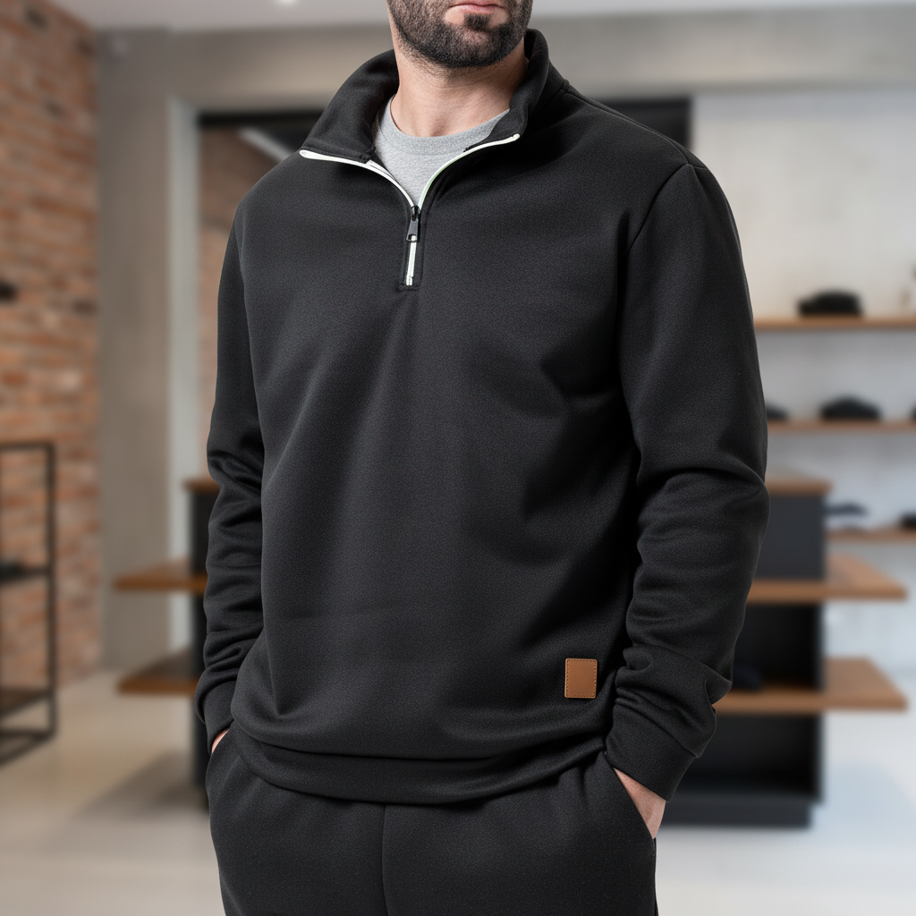 Slim-Fit Quarter-Zip-Pullover