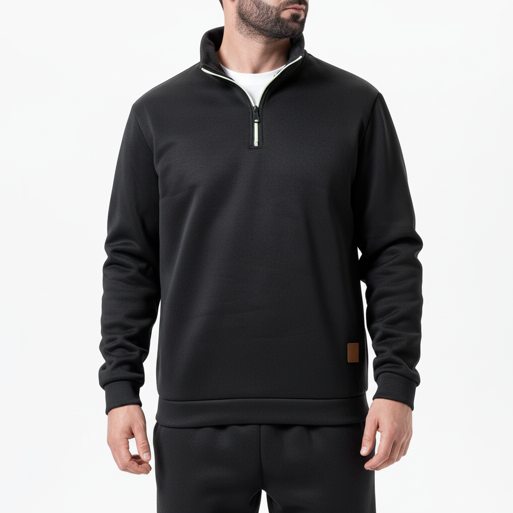 Slim-Fit Quarter-Zip-Pullover