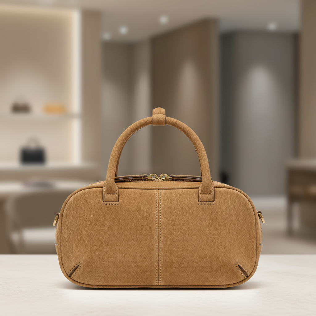 Kleine Boston-Tasche mit doppeltem Tragegriff