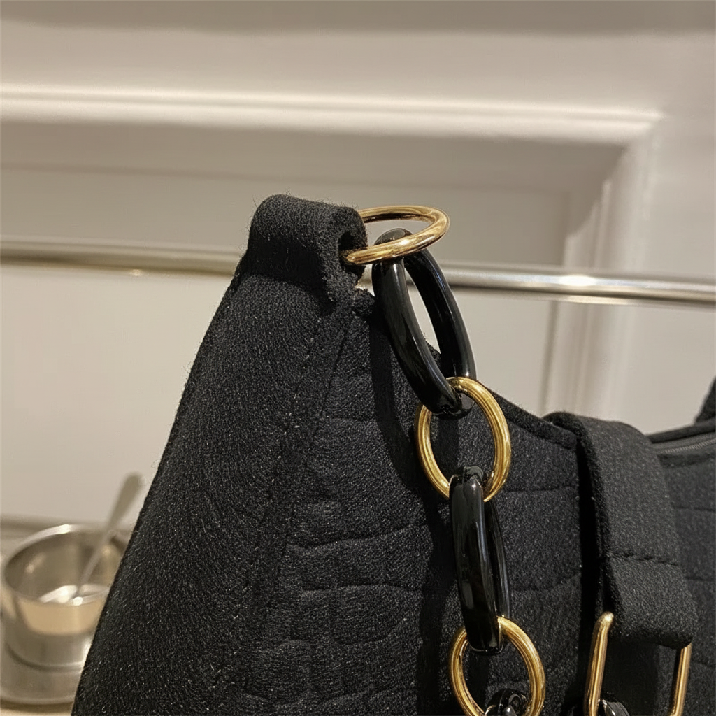 Kleine Filz-Sichel-Tote-Tasche