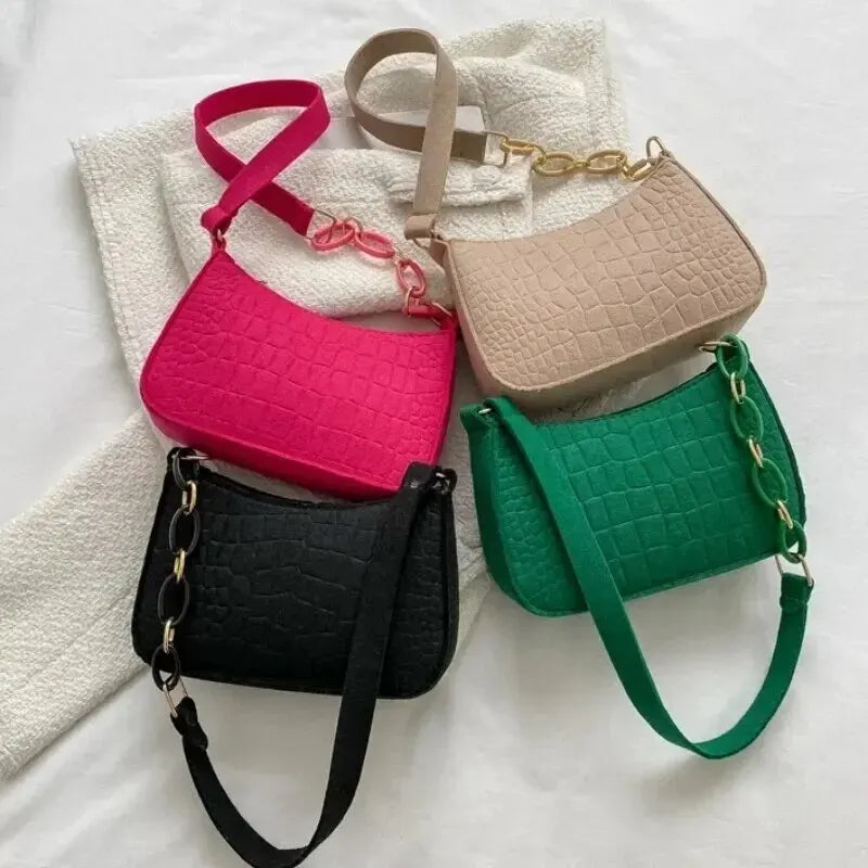 Kleine Filz-Sichel-Tote-Tasche