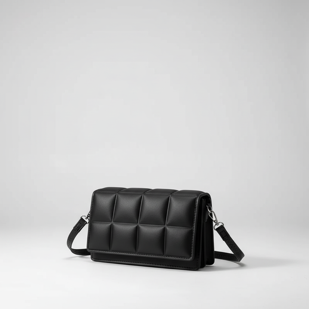 Kleine gepolsterte Schultertasche