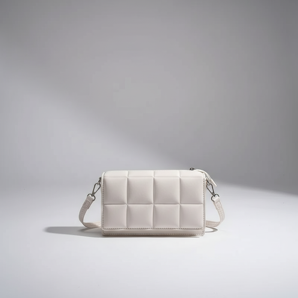 Kleine gepolsterte Schultertasche