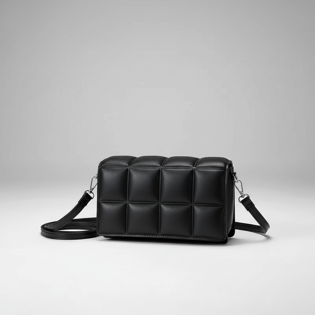 Kleine gepolsterte Schultertasche