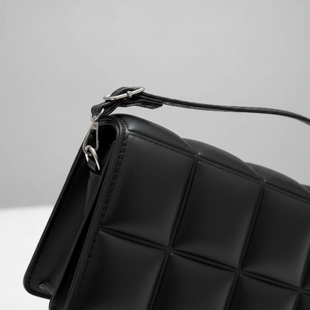 Kleine gepolsterte Schultertasche