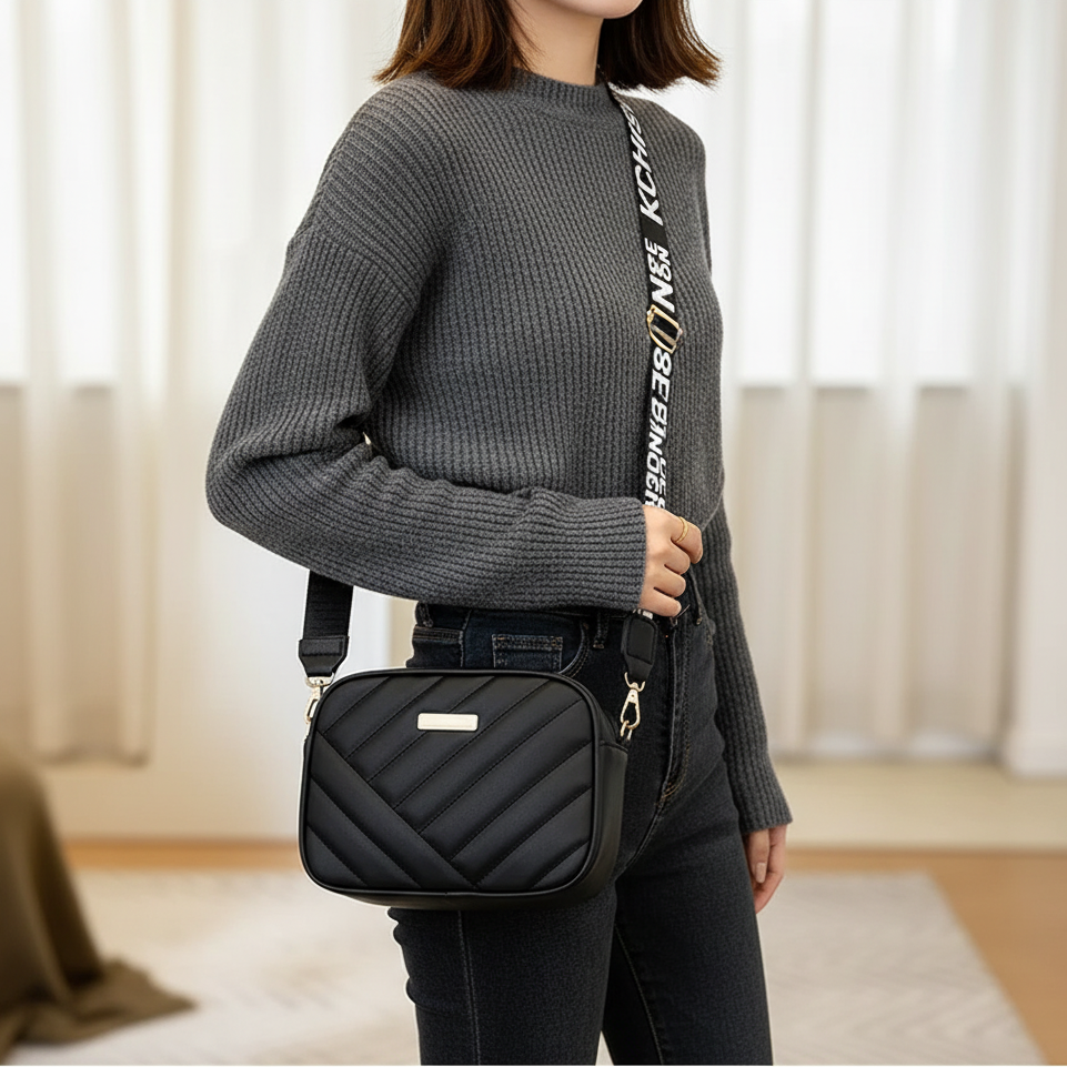 Kleine gesteppte Crossbody-Tasche