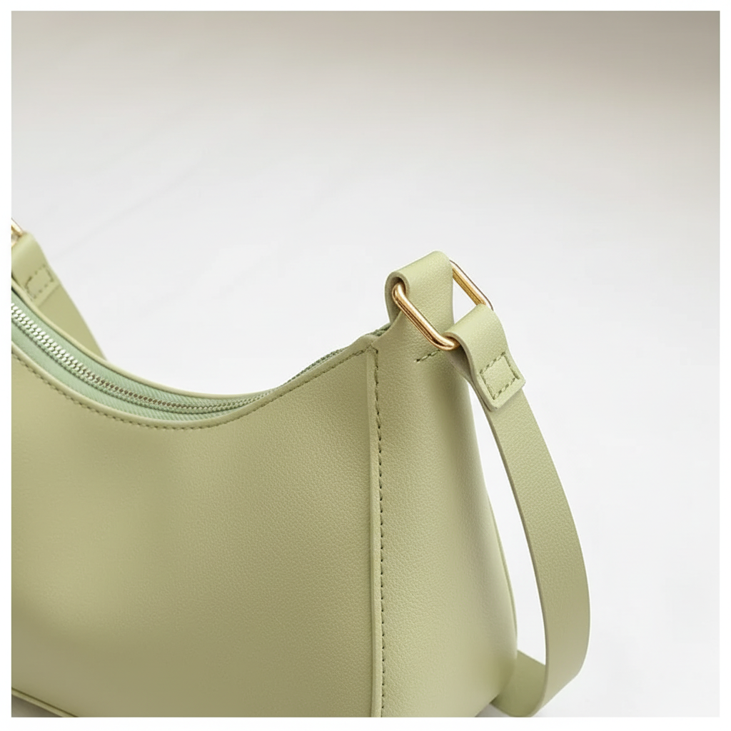 Kleine weiche PU-Schultertasche