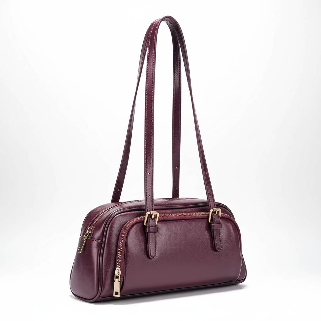 Weiche Schultertasche aus Echtleder