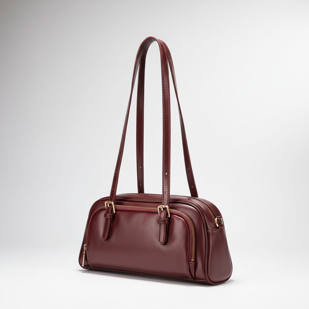 Weiche Schultertasche aus Echtleder