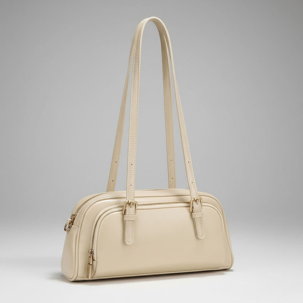 Weiche Schultertasche aus Echtleder