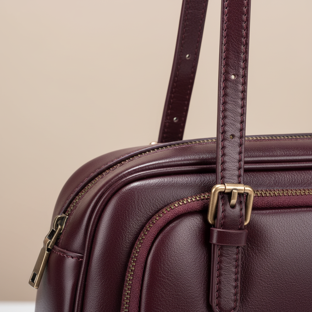 Weiche Schultertasche aus Echtleder