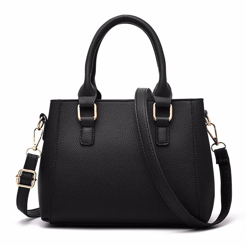 Satchel-Tasche aus PU-Leder in Soft-Grain-Optik