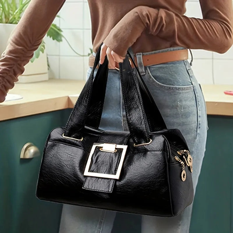 Weiche Mikrofaser-Satchel-Tasche