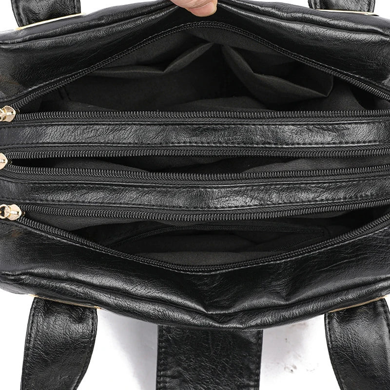Weiche Mikrofaser-Satchel-Tasche