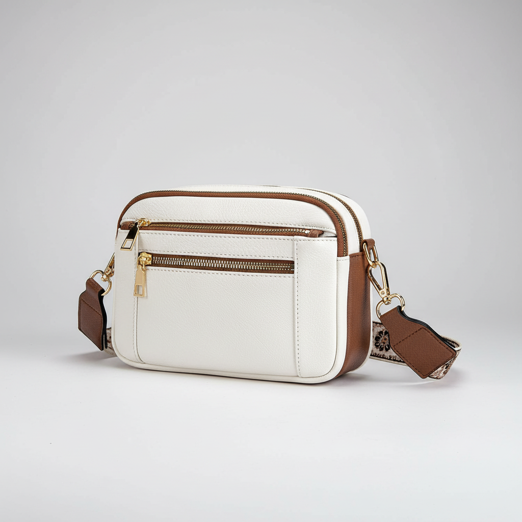Weiche, quadratische Crossbody-Tasche