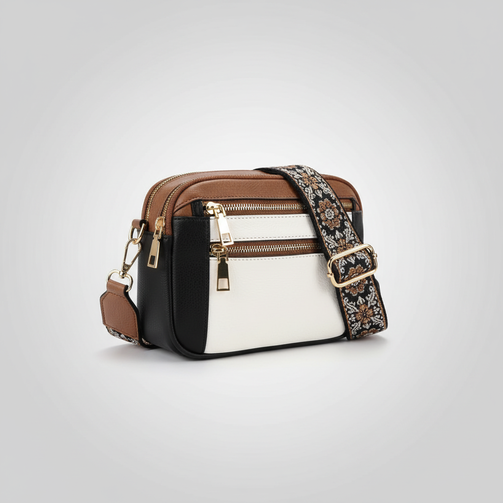 Weiche, quadratische Crossbody-Tasche
