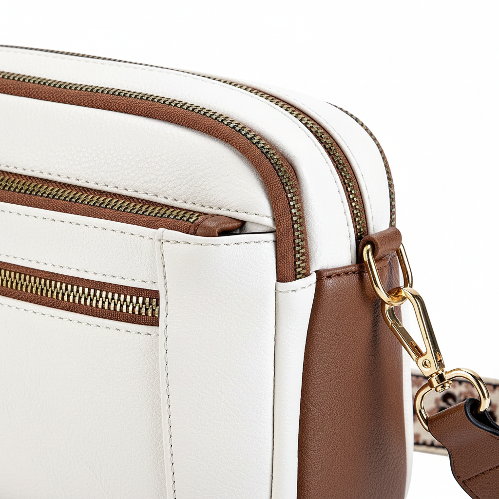 Weiche, quadratische Crossbody-Tasche