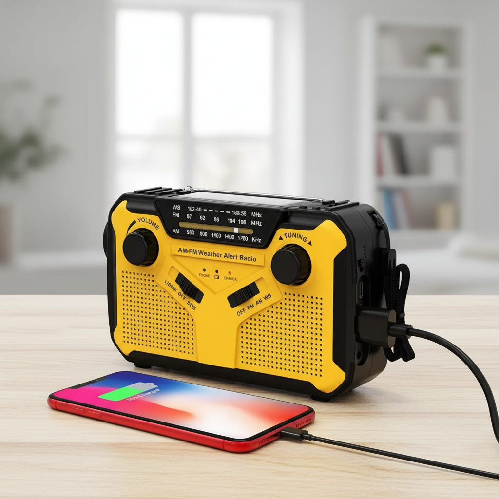 Solifone Tragbares Kurbel-Solarradio