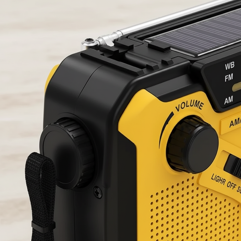 Solifone Tragbares Kurbel-Solarradio