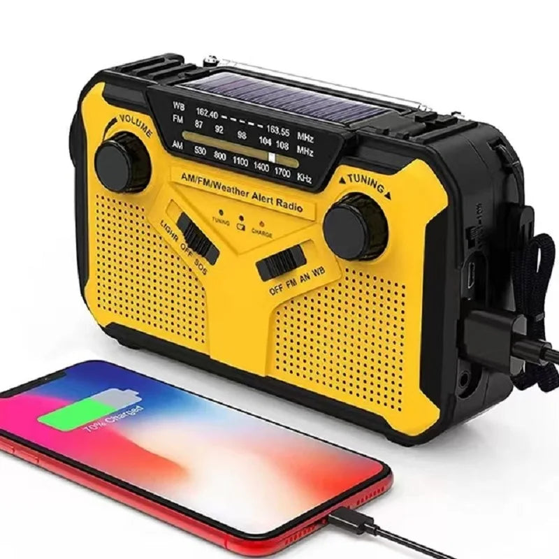 Solifone Tragbares Kurbel-Solarradio