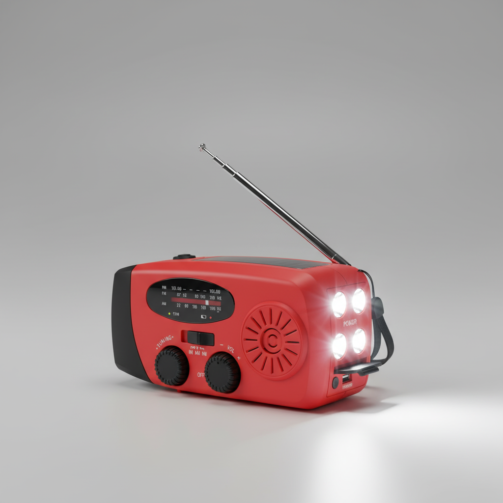 Solvito Tragbares Notfallradio-Gerät