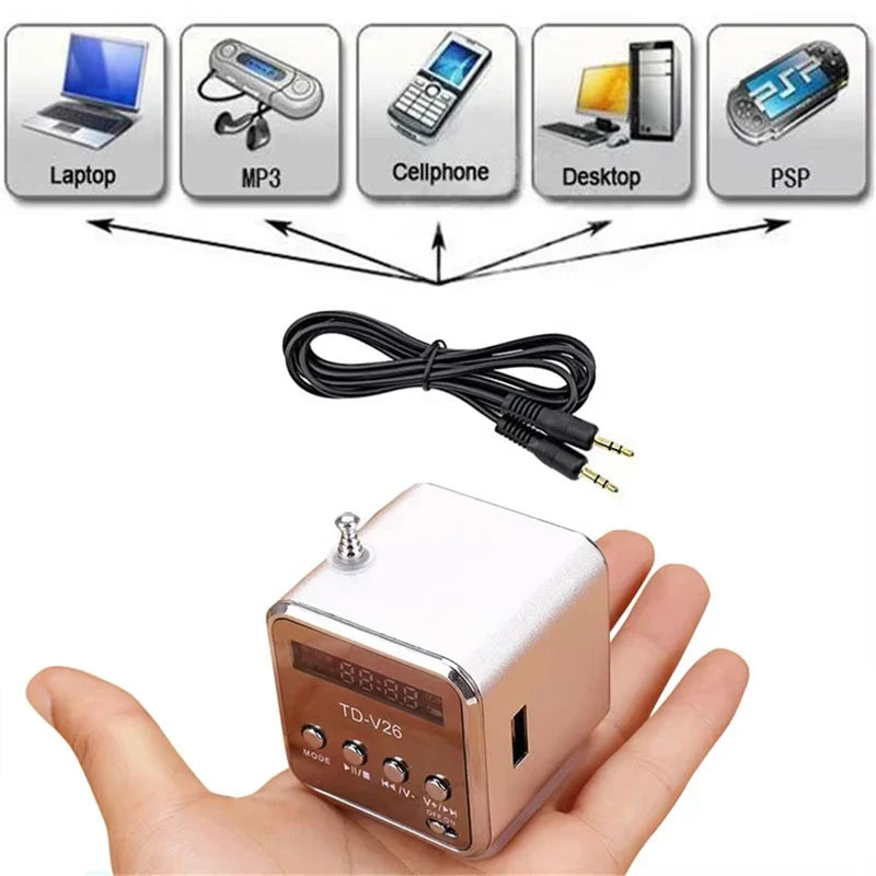 SoniqueCube Tragbarer wiederaufladbarer Mini-Lautsprecher
